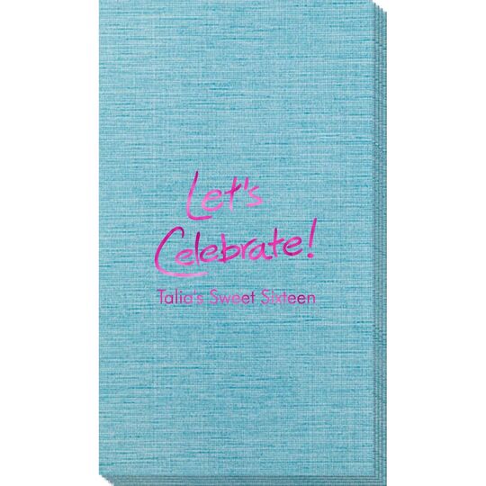 Fun Let's Celebrate Bamboo Luxe Guest Towels